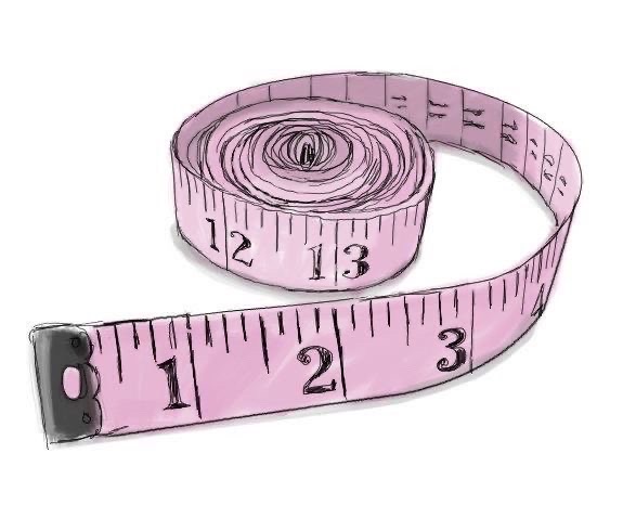 Pink measuring tape